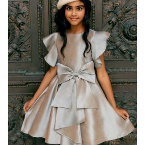 Joyfolie Camryn Dress in Opalized Tan/Grey Color